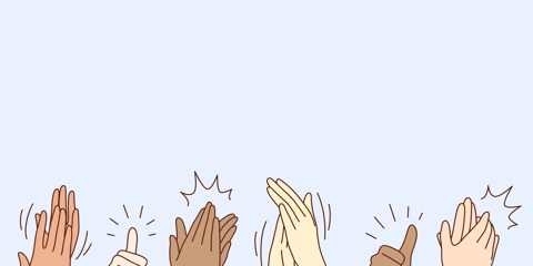 Cheering, ovation, applauding concept