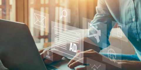 Digital marketing concept, online advertisement